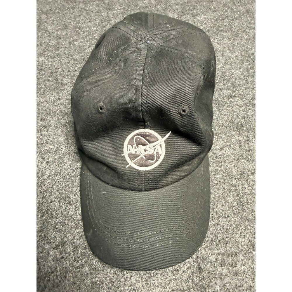 NASA Dad Hat Cap Strapback Black men's